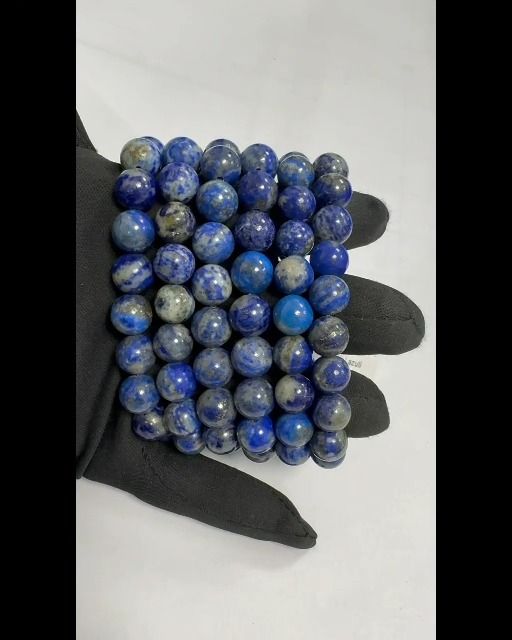 Bracelet Lapis Lazuli perles 10mm