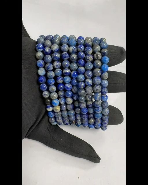 Bracelet Lapis Lazuli AB perles 5-6mm