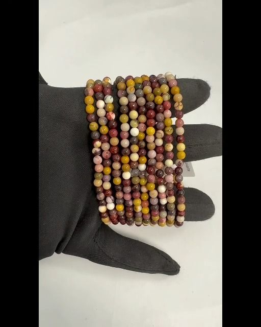 Bracelet Jaspe Mokaite A perles 4mm