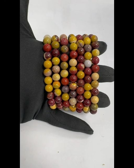 Bracelet Jaspe Mokaite A perles 8mm