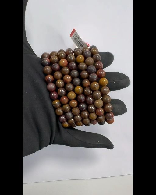 Bracelet Oeil de Fer AA perles 8-9mm