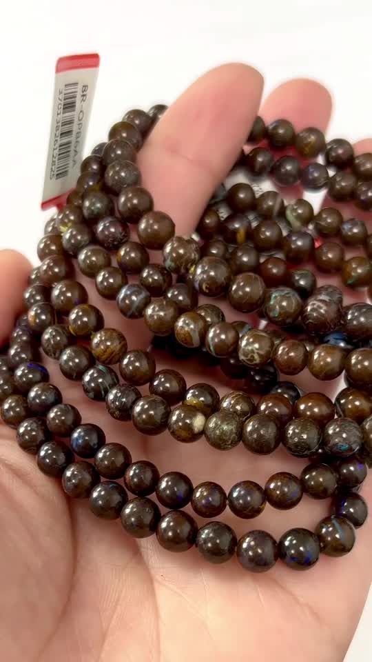 Bracelet  Opale Boulder AA perles 5-6mm