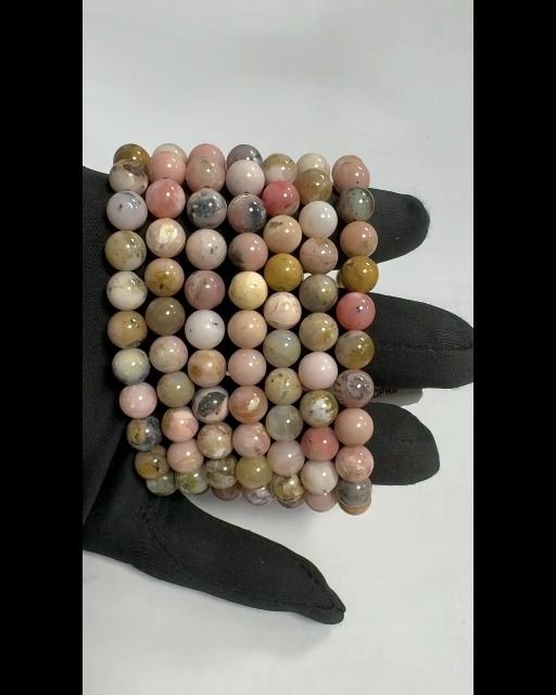 Bracelet Opale Rose perles 8-9mm
