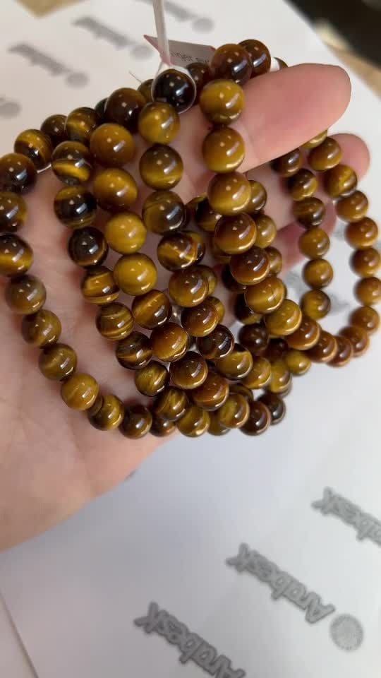 Bracelet Œil de Tigre AAA perles 8-8.5mm