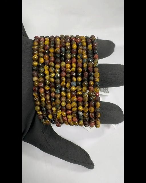 Bracelet oeil de tigre A mix perles 4-5mm