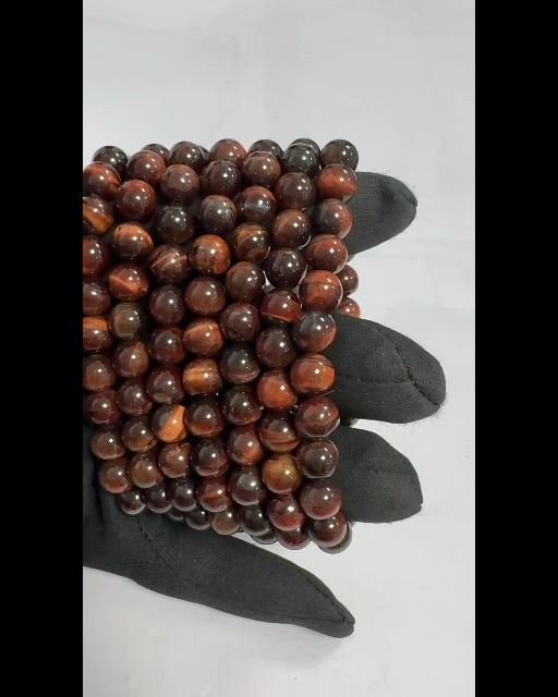 Bracelet Oeil de Taureau A perles 8mm
