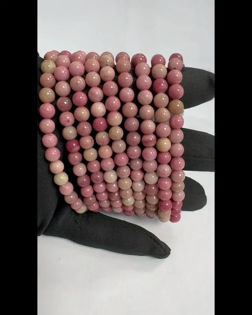 Bracelet Rhodonite Australie perles 6mm