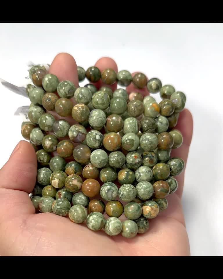 Bracelet Rhyolite A perles 8mm