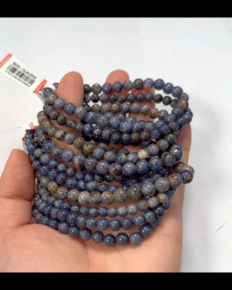 Bracelet Saphir Bleu perles 5-6mm