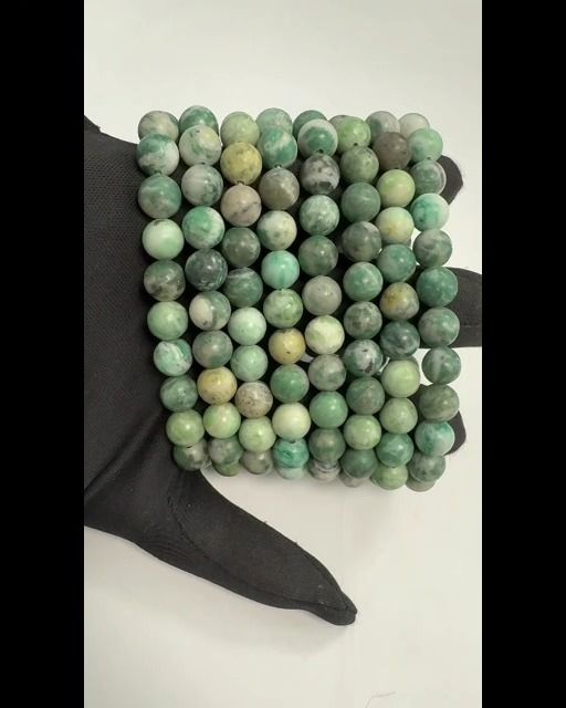 Bracelet Serpentine perles 8mm