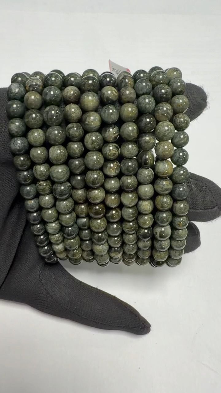 Bracelet Séraphinite A perles 6-7mm