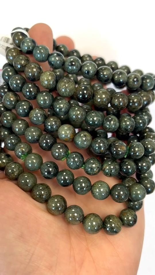 Bracelet Séraphinite A perles 7.5-8.5mm