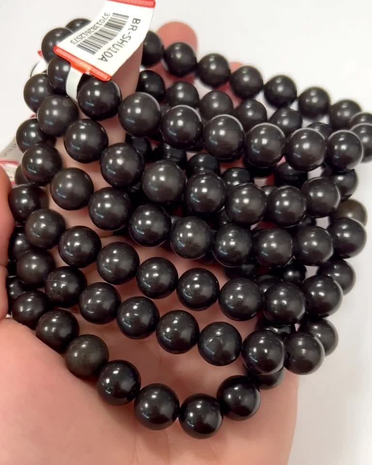 Bracelet Shungite A perles 10mm