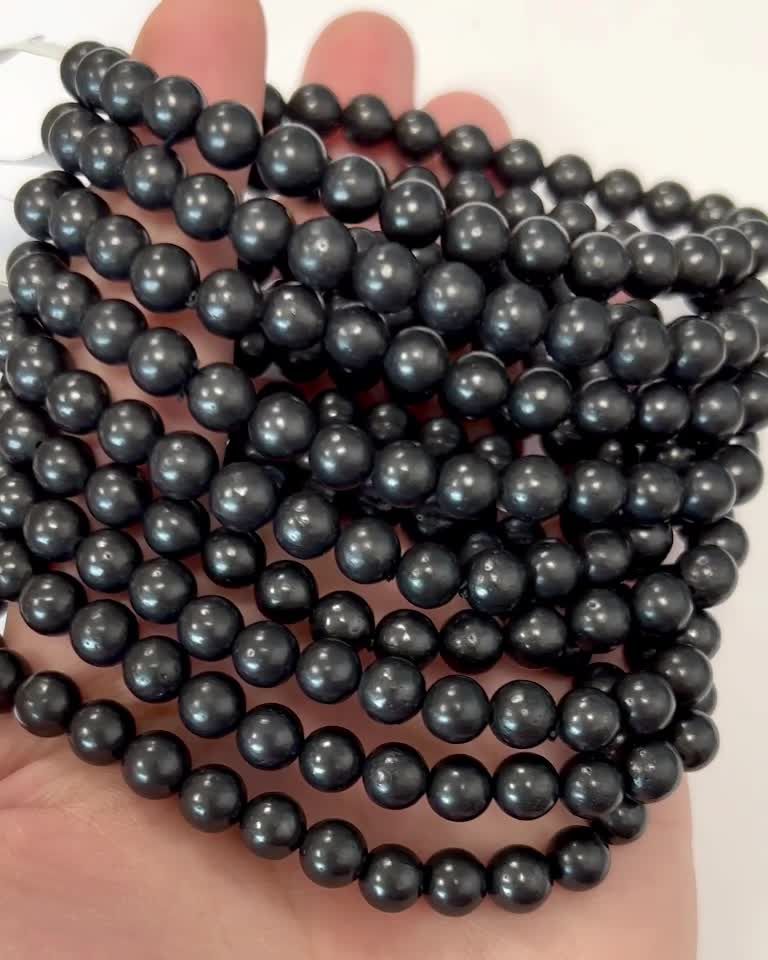 Bracelet Shungite A perles 6mm