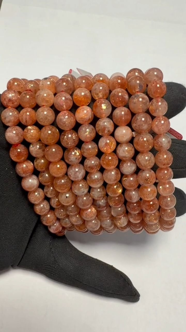 Bracelet Pierre de Soleil AA+ perles 7-8mm