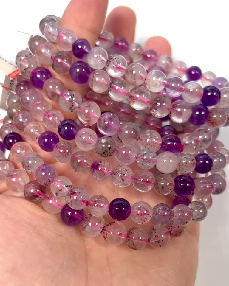 Bracelet Super Seven  AAA perles 7-8mm