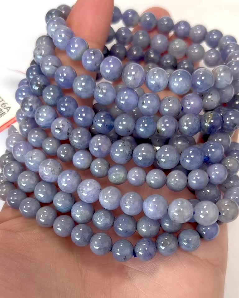 Bracelet Tanzanite A perles 6-7mm