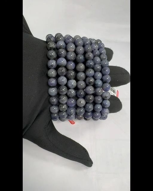 Bracelet Tanzanite A perles 7.5-8.5mm