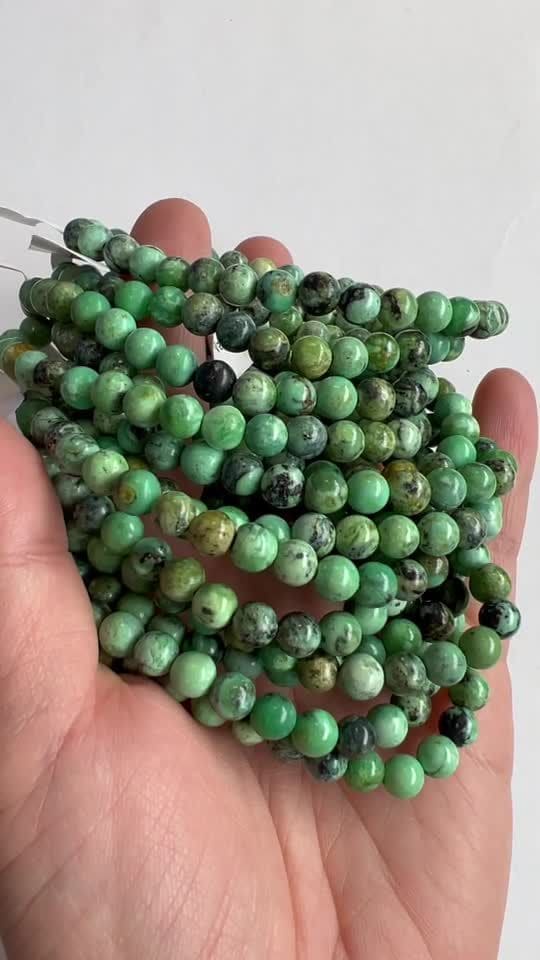 Bracelet Variscite A perles 6mm