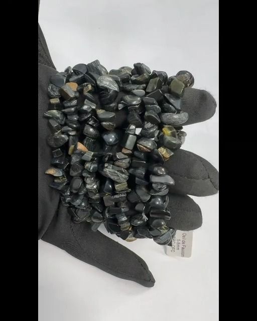Bracelet Oeil de Faucon chips 5-8mm 18cm