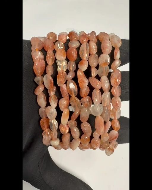 Bracelet Pierre de Soleil A+ pierres roulées