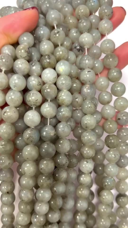 Perles Labradorite 10mm sur fil 40cm