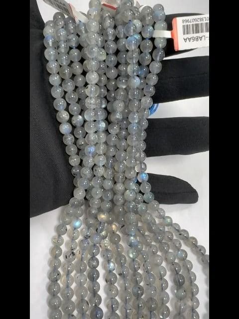 Labradorite AA perles 6-7mm sur fil 40cm