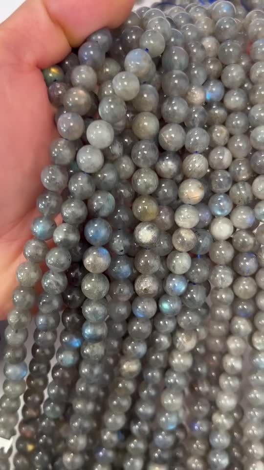 Perles Labradorite AA+ 8mm sur fil 40cm