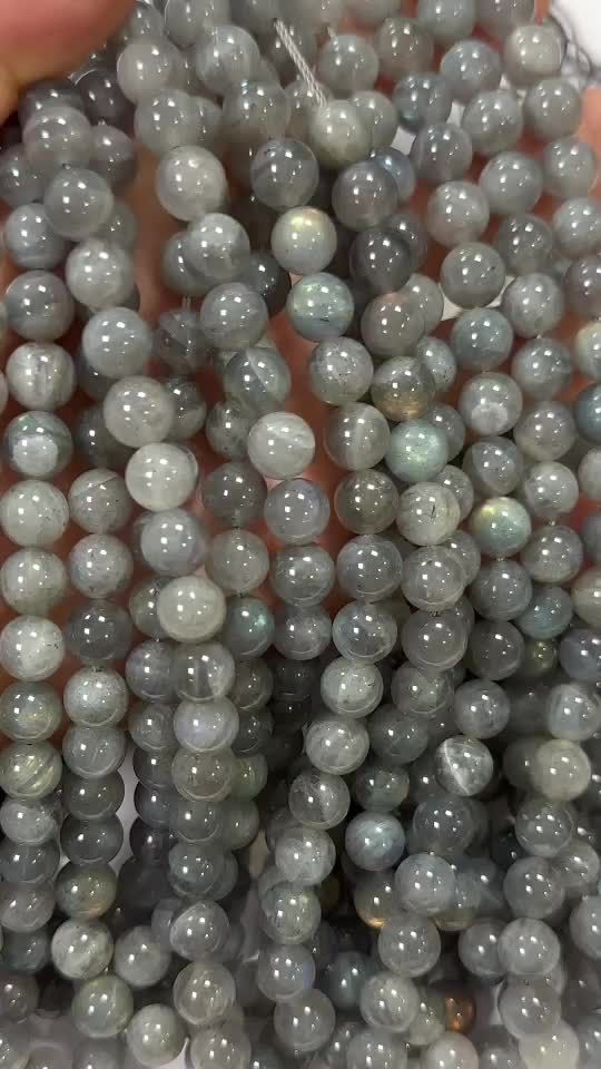 Perles Labradorite AA 8-9mm sur fil 40cm