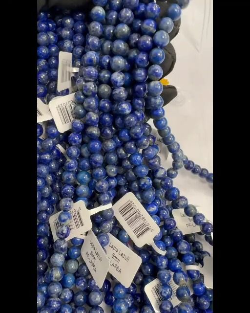 Lapis Lazuli A perles 6-7mm sur fil 40cm