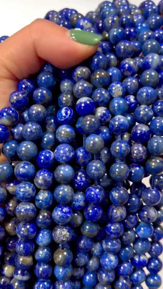 Lapis Lazuli A perles 8mm sur fil 40cm