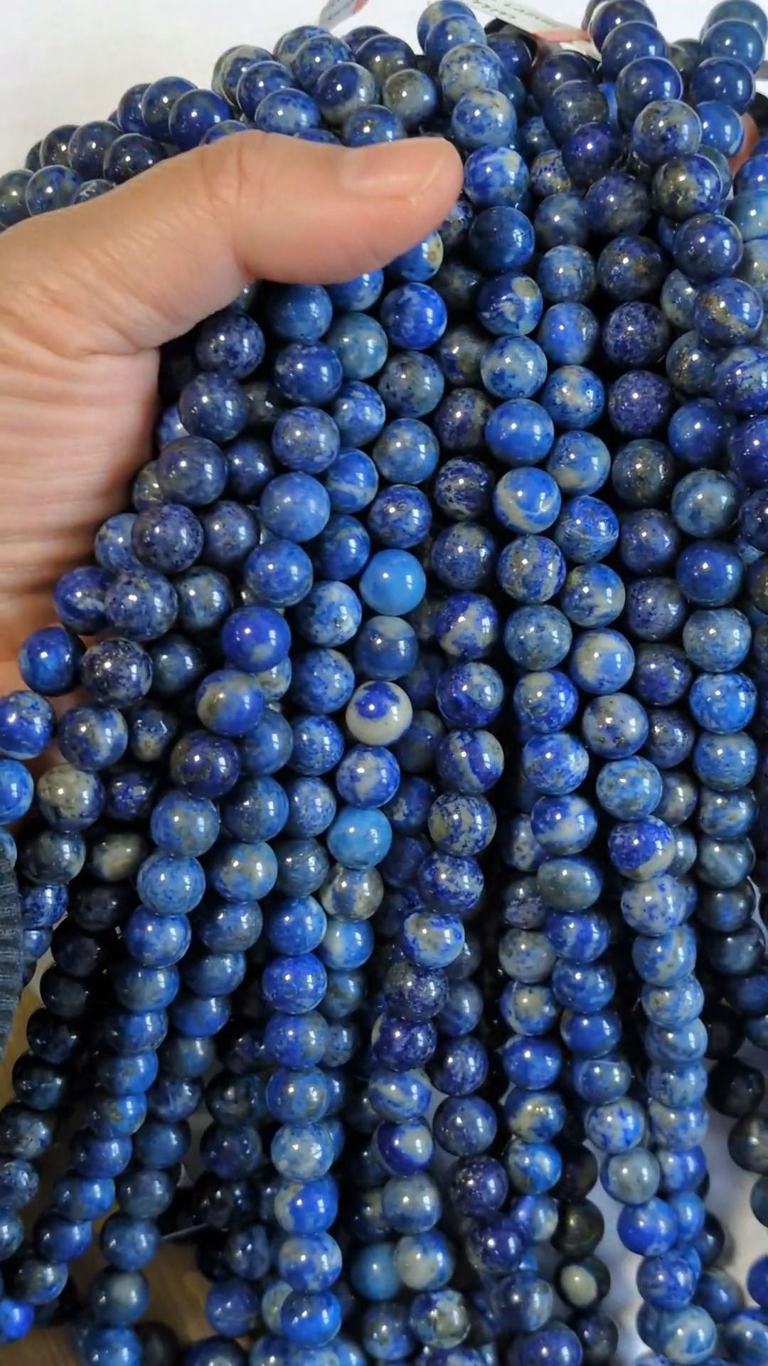 Lapis Lazuli A perles 8.5mm sur fil 40cm