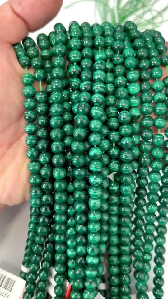 Malachite AAA perles 6mm sur fil 40cm