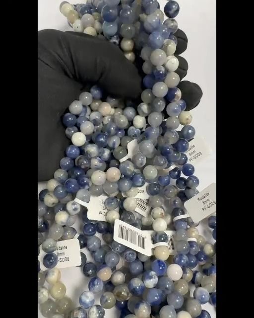 Sodalite perles 8mm sur fil 40cm