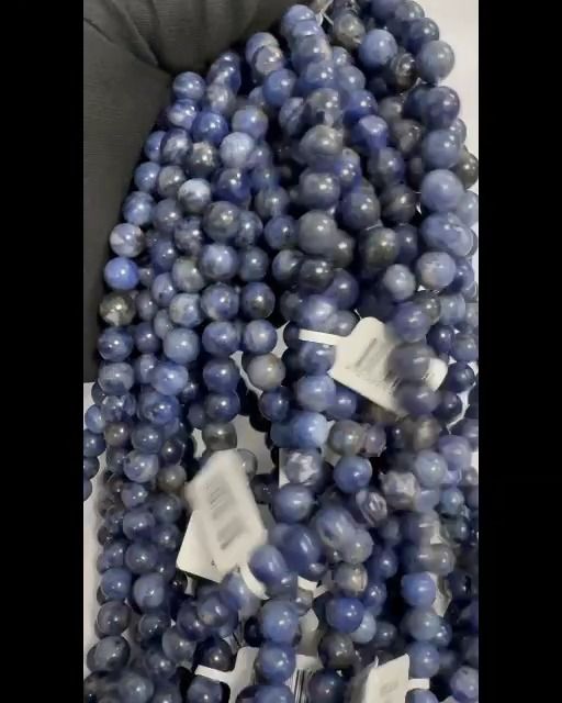 Sodalite A perles 8mm sur fil 40cm