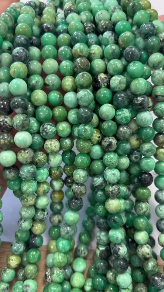 Variscite A perles 8mm sur fil 40cm