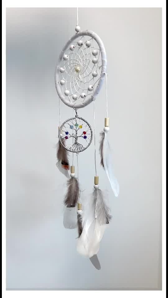 Dreamcatcher Blanc - Diamètre 11cm